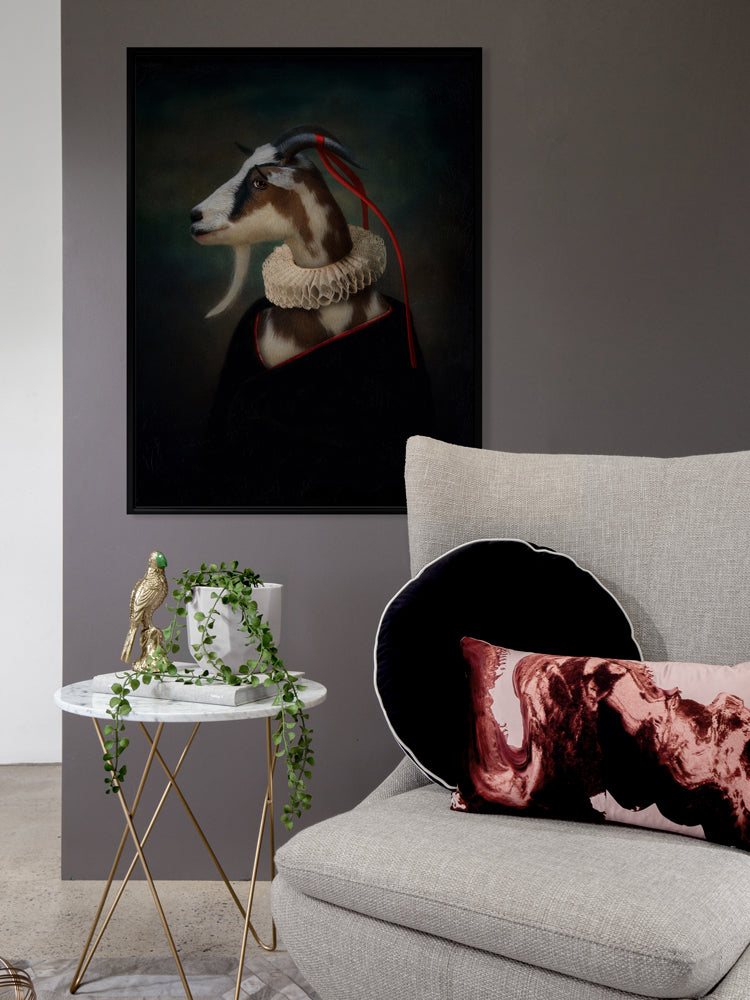 Renaissance Goat Canvas Art Print | Lifestyle