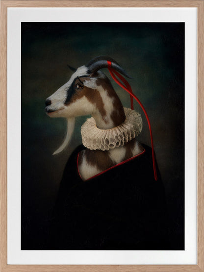 Renaissance Goat Framed Art Print