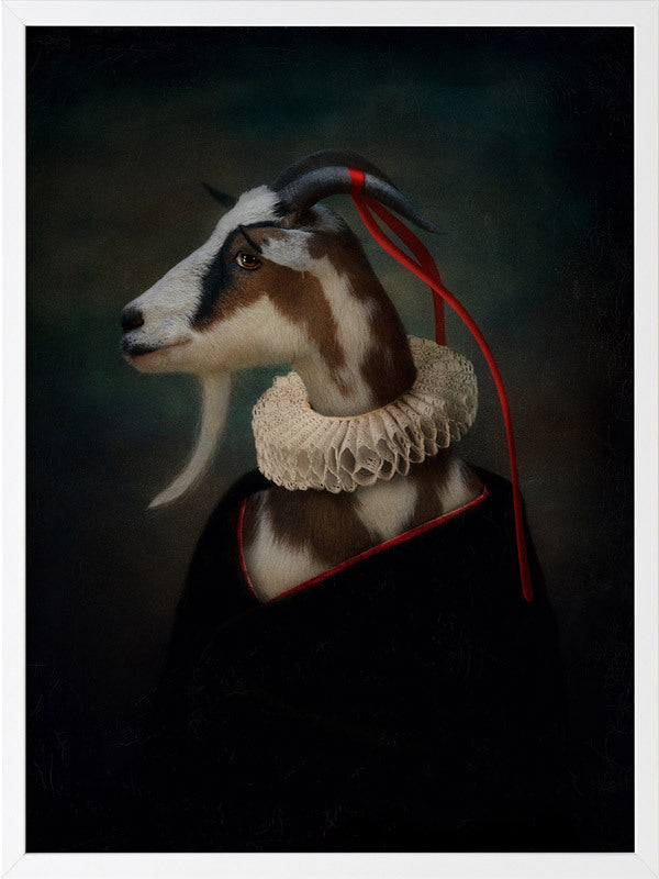 Renaissance Goat Framed Art Print