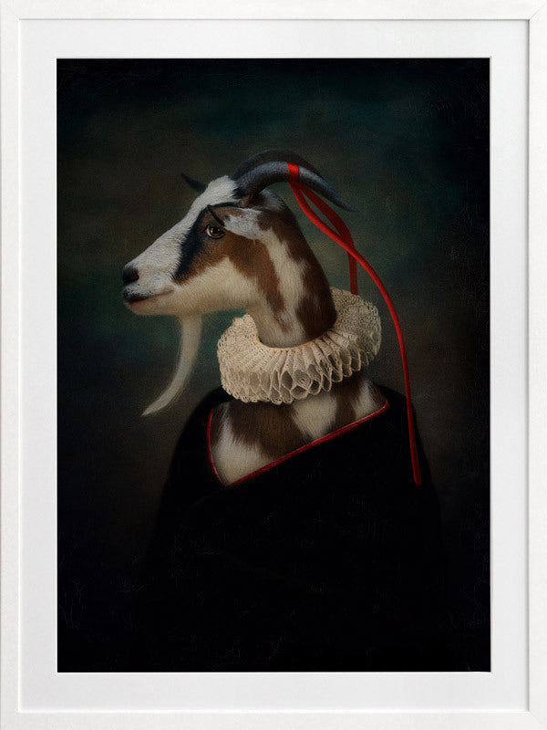 Renaissance Goat Framed Art Print