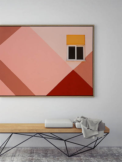 Peachy Views Canvas Art Print | Lifestyle
