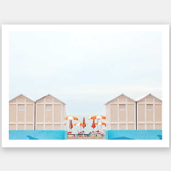 Pastel Umbrella Unframed Art Print
