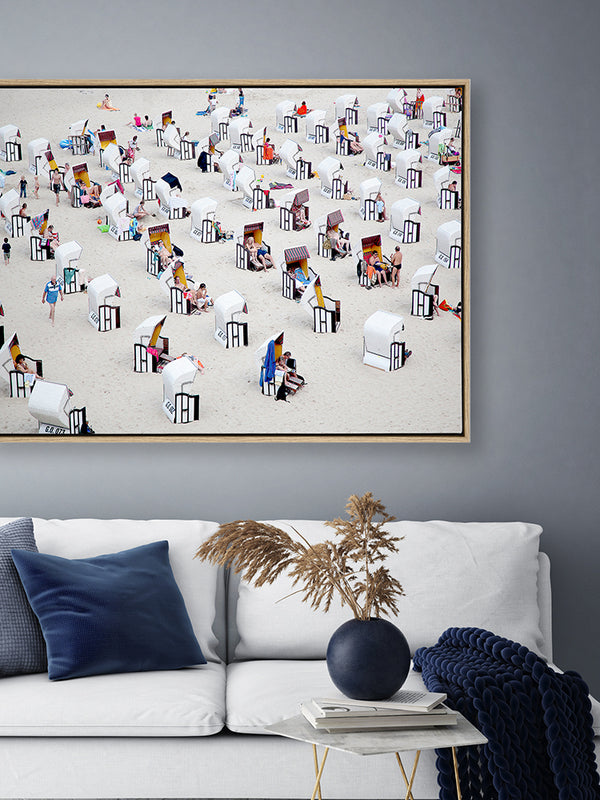 Bathing Box Canvas Art Print | Lifestyle