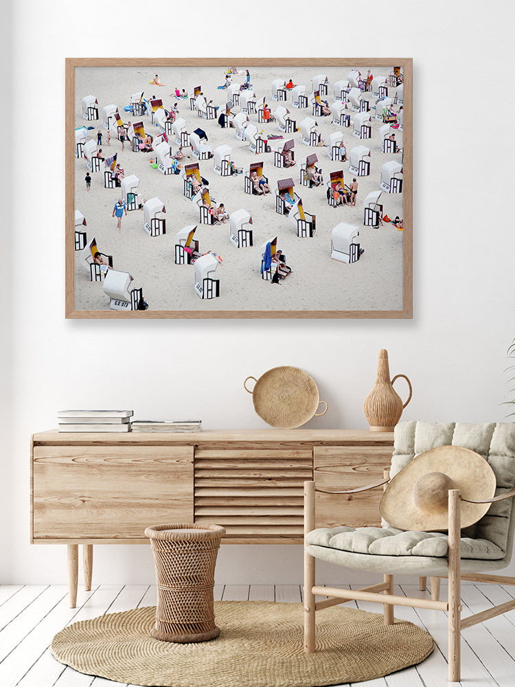 Bathing Box Framed Art Print | Lifestyle