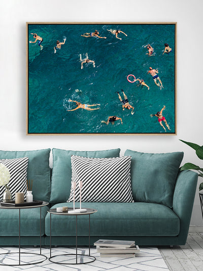 Summertime Floating Canvas Art Print | Lifestyle