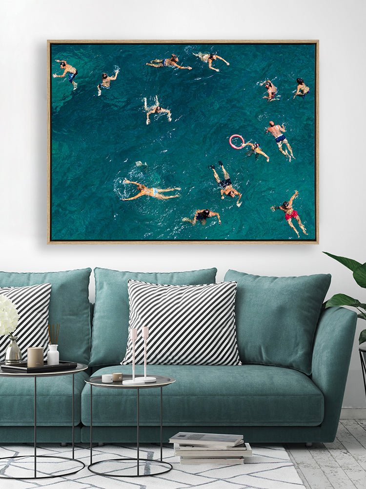 Summertime Floating Canvas Art Print | Lifestyle