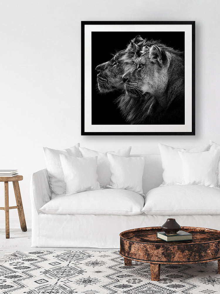 A Fierce Pairing Framed Art Print