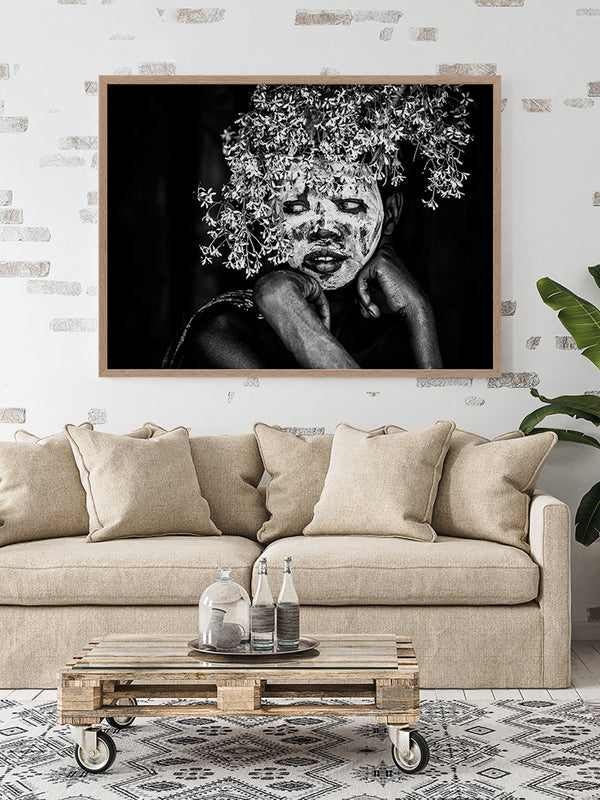 Tribal Flowers I Framed Art Print | Lifestyle