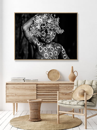 Tribal Flowers II Canvas Art Print | Lifestyle