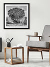 Elephants in Hiding Framed Art Print | Lifestyle