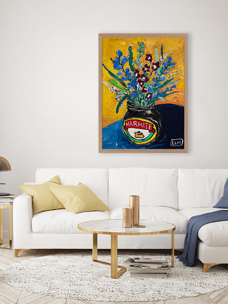 Wildflower Marmite Poster Framed Art Print | Lifestyle