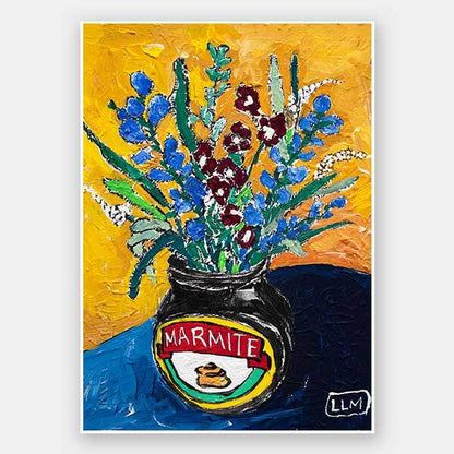 Wildflower Marmite Unframed Art Print