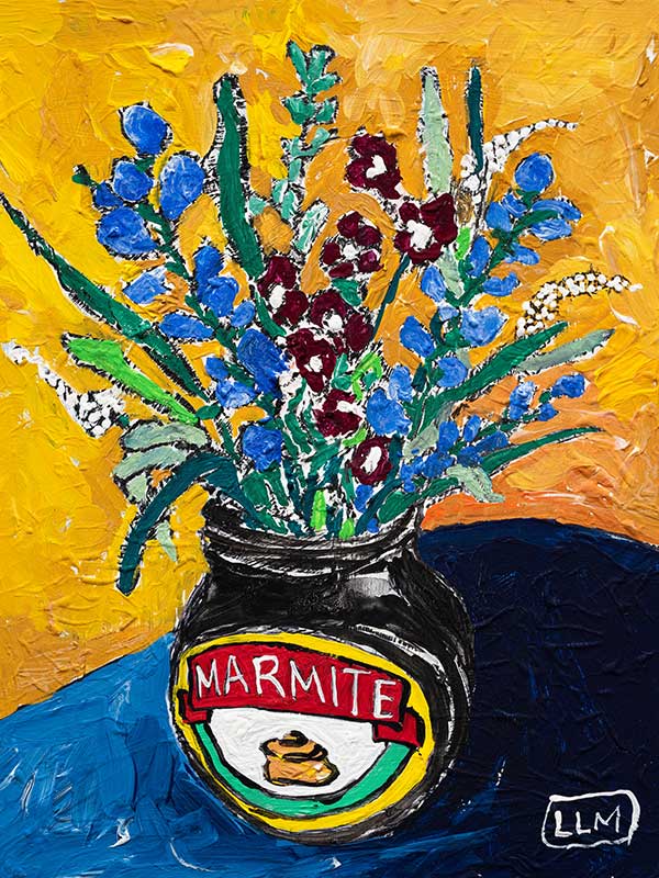 Wildflower Marmite Canvas Art Print