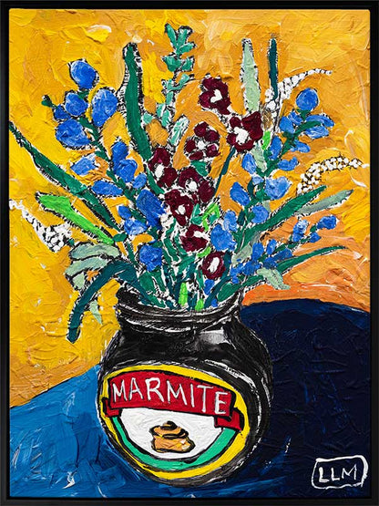 Wildflower Marmite Canvas Art Print