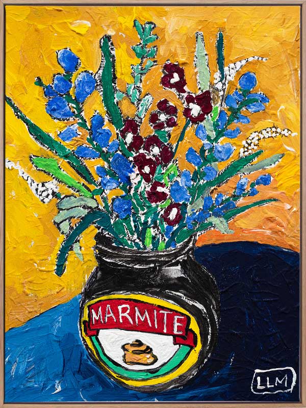 Wildflower Marmite Canvas Art Print