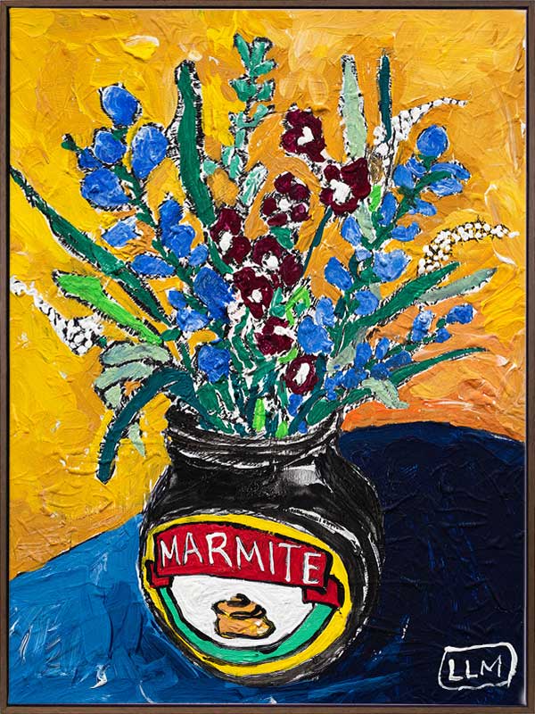 Wildflower Marmite Canvas Art Print