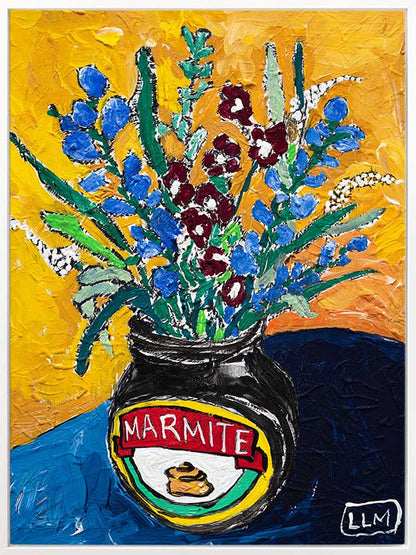 Wildflower Marmite Canvas Art Print