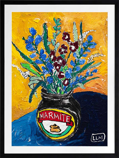 Wildflower Marmite Poster Framed Art Print