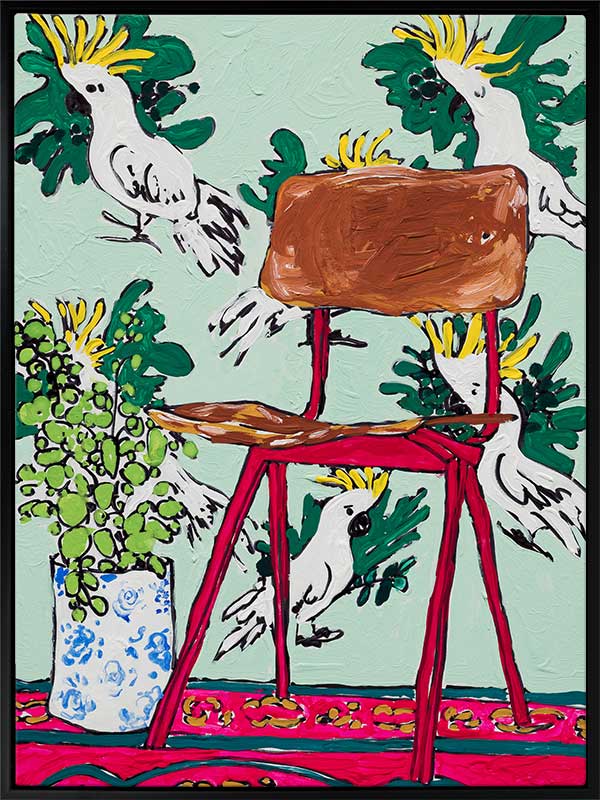 Mint Cockatoo Canvas Art Print