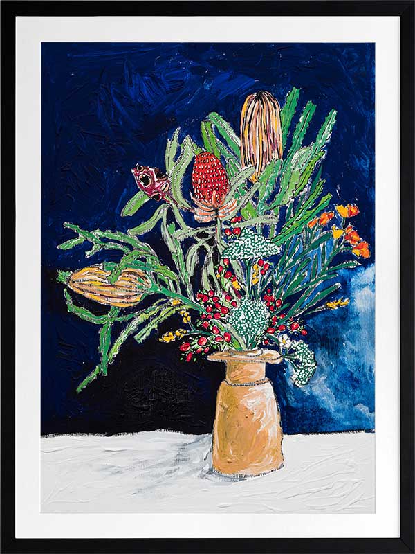 Australian Wildflower Bouquet Poster Framed Art Print
