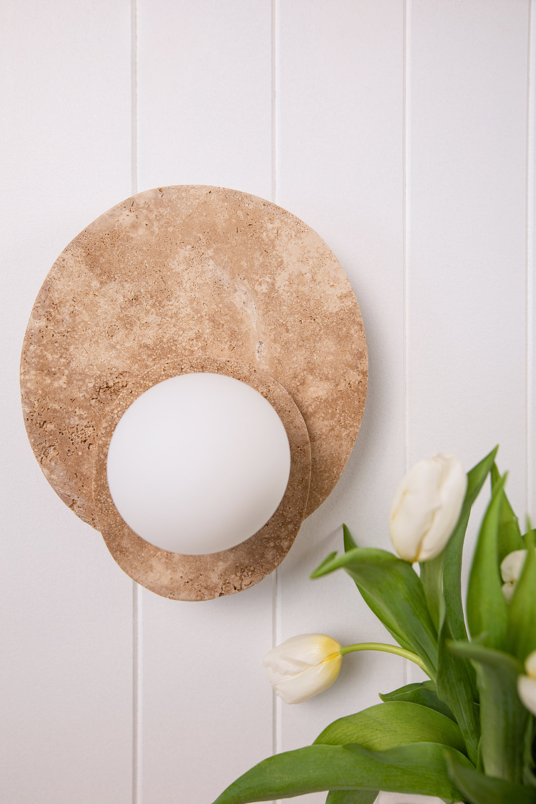 Ner Yellow Travertine Wall Sconce