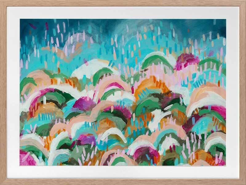 Rainbow Hills Framed Art Print