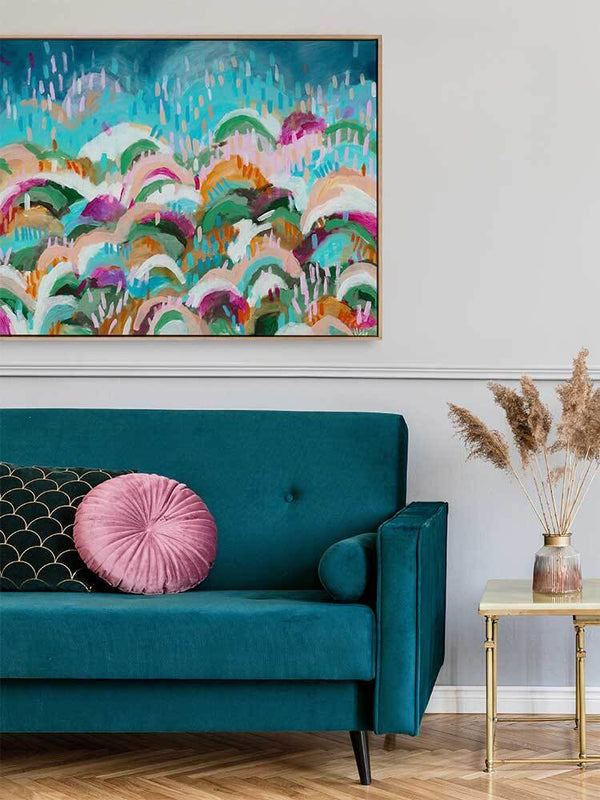 Rainbow Hills Canvas Art Print | Lifestyle