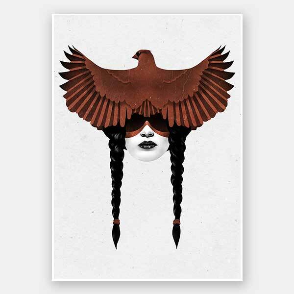 Dark Cardinal Unframed Art Print