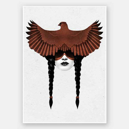 Dark Cardinal Unframed Art Print