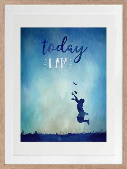 Today I Leap Framed Art Print