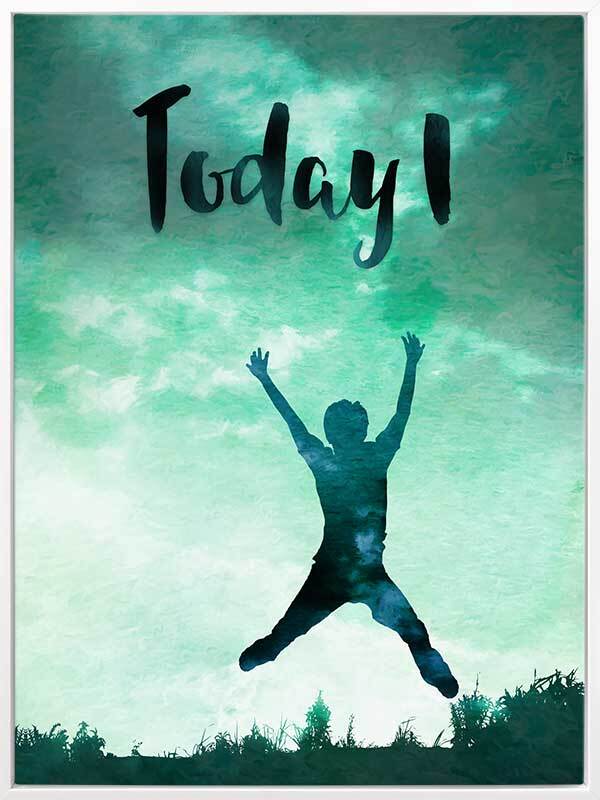 Today I Leap Canvas Art Print