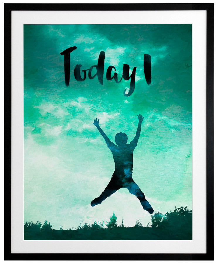 Today I Leap Framed Art Print