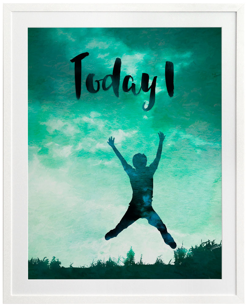 Today I Leap Framed Art Print