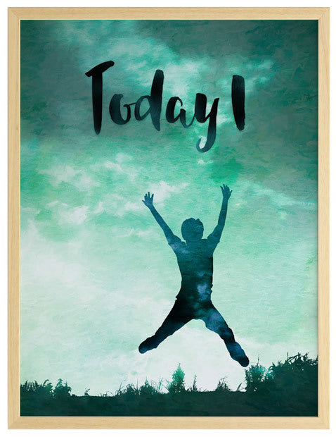 Today I Leap Framed Art Print