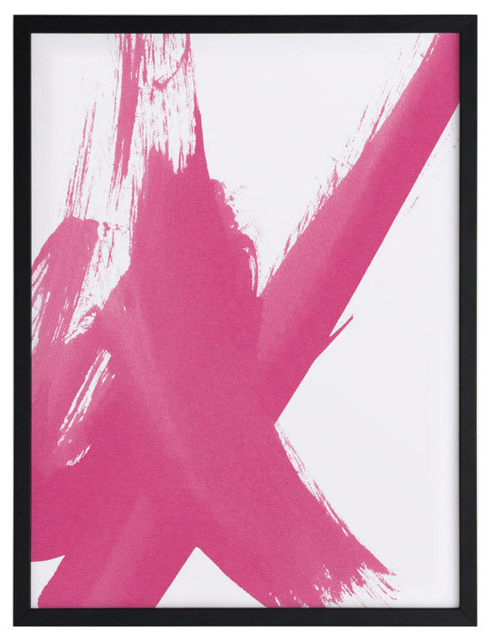 Total X - Raspberry Pop Framed Art Print