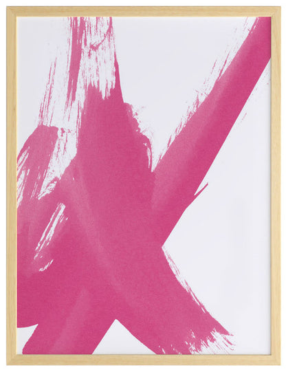 Total X - Raspberry Pop Framed Art Print