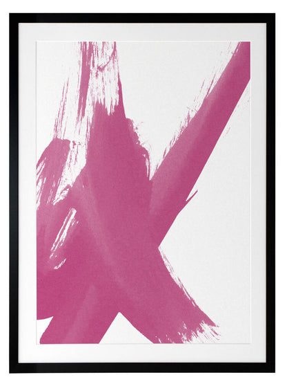 Total X - Raspberry Pop Framed Art Print