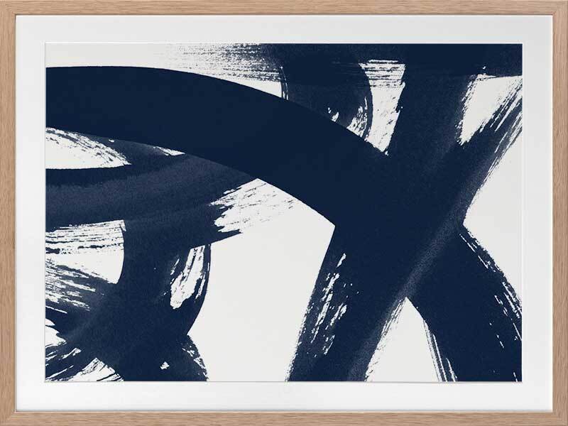 Changing Lanes - Evening Ink Framed Art Print