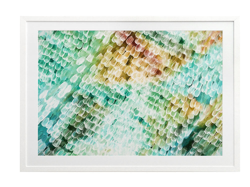 Papillon - Emerald City Framed Art Print