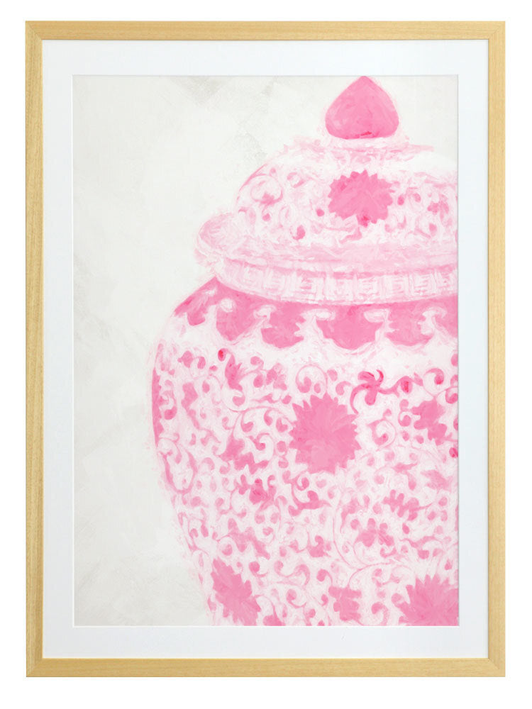 Ginger - Raspberry Cream Framed Art Print