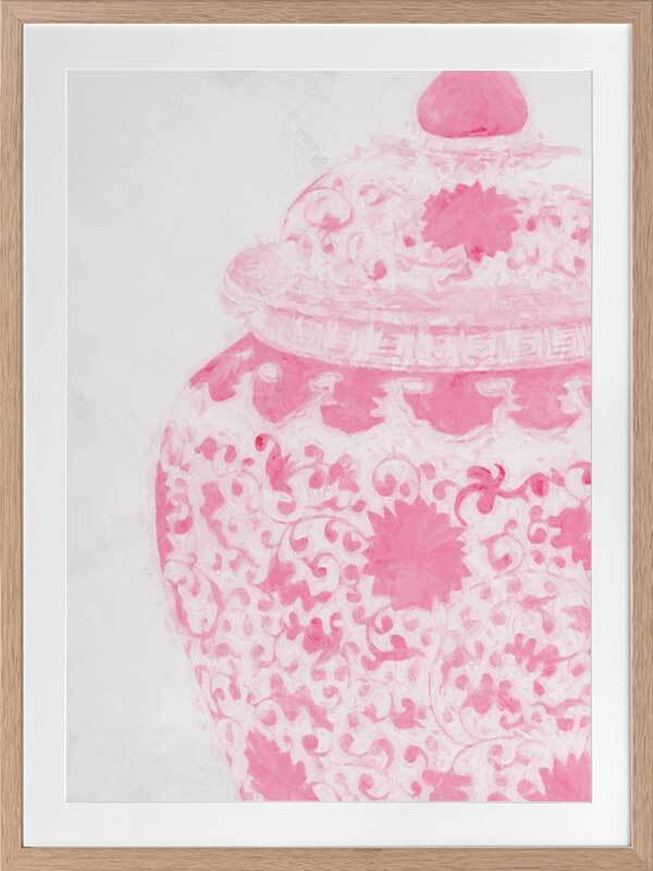 Ginger - Raspberry Cream Framed Art Print