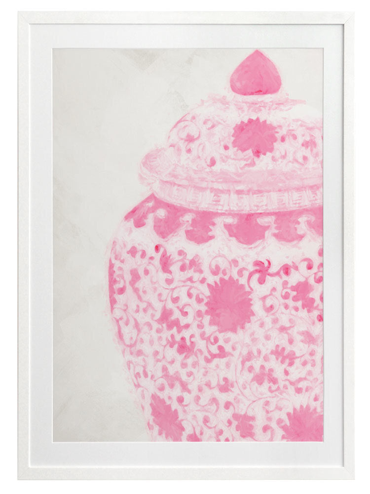 Ginger - Raspberry Cream Framed Art Print