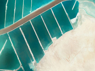 Teal Street Canvas Art Print