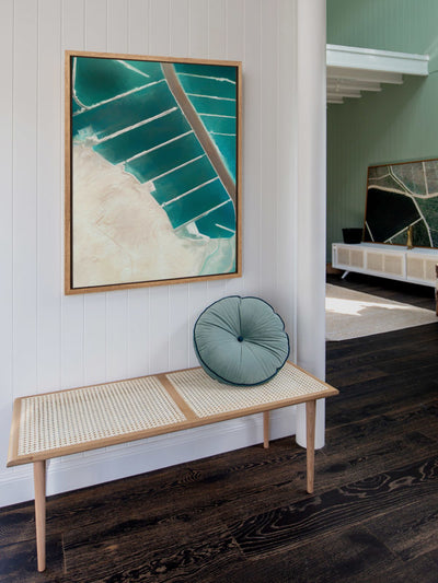 Teal Street Canvas Art Print | Lifestyle