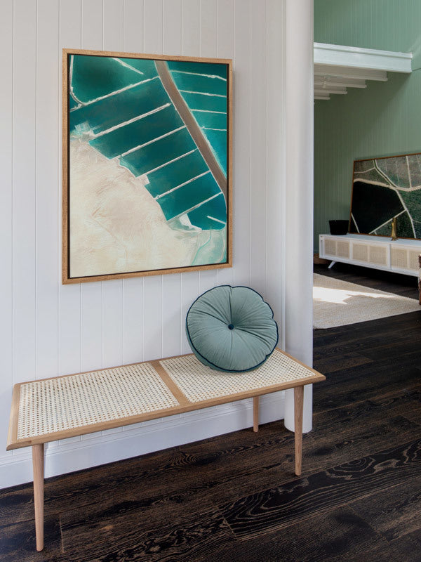 Teal Street Canvas Art Print | Lifestyle