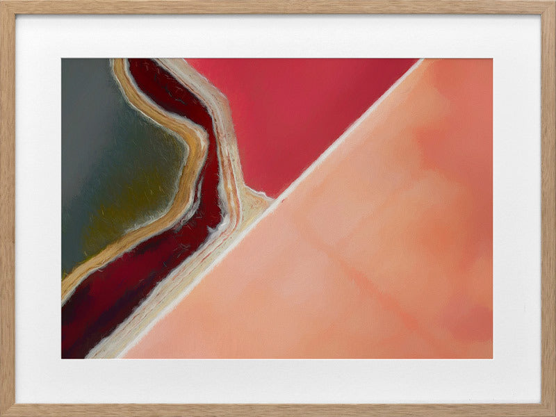 Pink Salt Framed Art Print