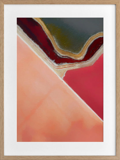 Pink Salt Framed Art Print