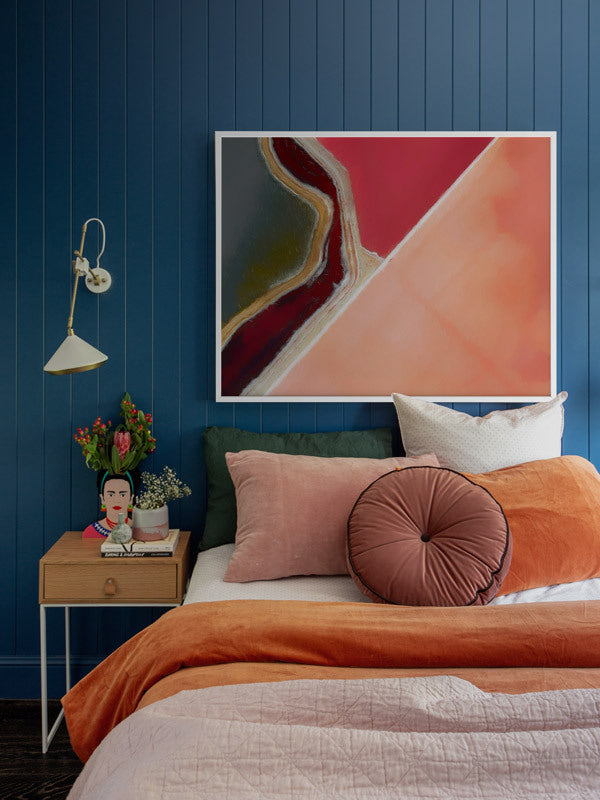 Pink Salt Framed Art Print | Lifestyle