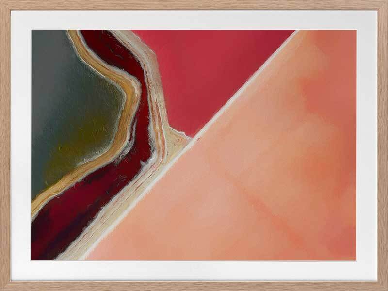 Pink Salt Framed Art Print