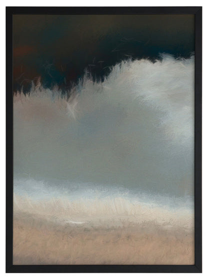 Blurred Coast Framed Art Print